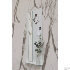 INK Fonteinplanchet Note Staal Glans Wit 36x72 Cm Inclusief Ronde Spiegel Helder Glas 32 Cm -Grohe Verkoopwinkel 1901503 8402012.2