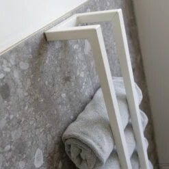 BWS Handdoekenrek Industrieel | 60x12.5x12.5cm | Mat Wit -Grohe Verkoopwinkel 33768 110714 handdoekenrek klein bws industrieel 60x12.5x12.5 cm mat wit 4