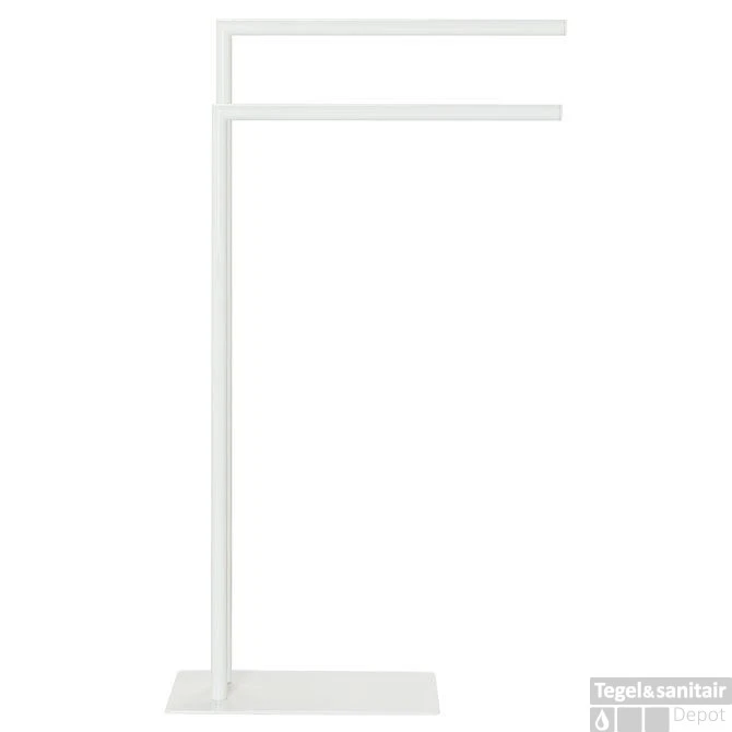 Handdoekrek 2-armig Sealskin Tube Wit 3 Handdoekrek 2-armig Sealskin Tube Wit