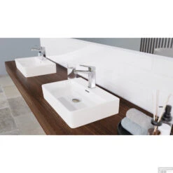 Wastafel Tassoni Opbouw Rechthoekig 60 X 47 Cm Wit -Grohe Verkoopwinkel 4008431925011 5