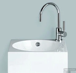 Alape Wt Serie Wastafel 45x45 Cm. Vierkant 16 Cm. Hoog Wit