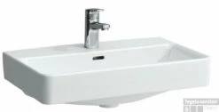 Laufen Pro S Compact Wastafel 60x38cm.1xkraangat Met Overloop Wit