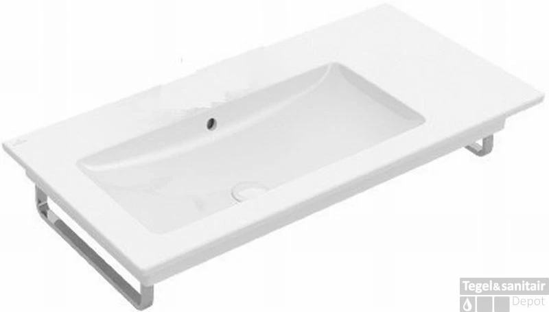 Villeroy & Boch Venticello Meubelwastafel Bak Links 100x50 Z/krgt.m/overl.c+ Wit 3 Villeroy & Boch Venticello Meubelwastafel Bak Links 100x50 Z/krgt.m/overl.c+ Wit