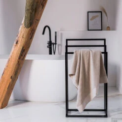 Handdoekrek Sealskin Tube Vrijstaand Zwart -Grohe Verkoopwinkel 8720553004226 6