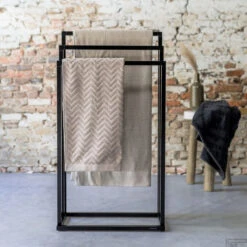 Handdoekrek Sealskin Tube Vrijstaand Zwart -Grohe Verkoopwinkel 8720553004226 7