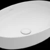 Villeroy & Boch Artis Opzetwastafel Ovaal 61x41cm.z/kraangat Z/overloop Wit