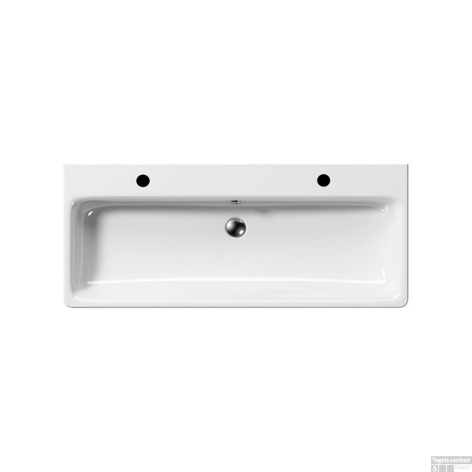 Wastafel Sapho Kube X Rechthoek 120x50x11 Cm Keramiek Wit 4 Wastafel Sapho Kube X Rechthoek 120x50x11 Cm Keramiek Wit - Afbeelding 2