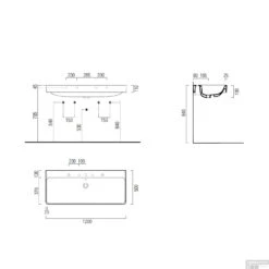 Wastafel Sapho Kube X Rechthoek 120x50x11 Cm Keramiek Wit 9 Wastafel Sapho Kube X Rechthoek 120x50x11 Cm Keramiek Wit -Grohe Verkoopwinkel 9024211 wastafel sapho kube x rechthoek 120x50x11 cm keramiek wit 3