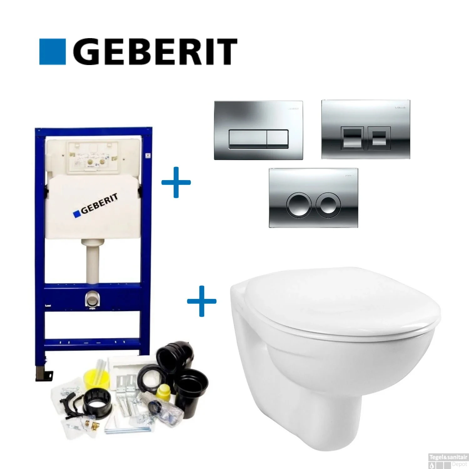 ACTIE | Geberit UP100 Toiletset Compleet Start | Inbouwreservoir | Wandcloset Met Drukplaat 3 ACTIE | Geberit UP100 Toiletset Compleet Start | Inbouwreservoir | Wandcloset Met Drukplaat