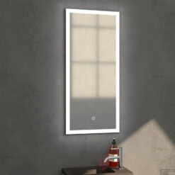 Badkamerspiegel Met LED Verlichting Sanitop Edge 36x80x3 Cm