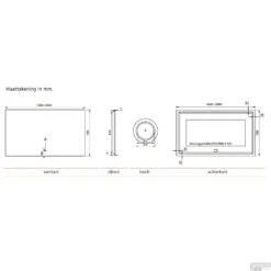 Badkamerspiegel Xenz Garda 120x70cm Met Ledverlichting Boven- En Onderzijde En Spiegelverwarming -Grohe Verkoopwinkel badkamerspiegel xenz garda met ledverlichting tech 5