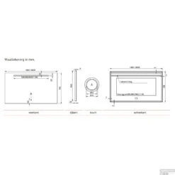 Badkamerspiegel Xenz Lazise 90x70cm Met LED Verlichting En Spiegelverwarming -Grohe Verkoopwinkel badkamerspiegel xenz lazise met led verlichting en spiegelverwarming tech 3