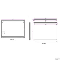 BWS Ambi Two LED Spiegel Dimbaar Condensvrij 80x60 Cm -Grohe Verkoopwinkel bws ambi ledspiegel dimbaar one condensvrij 80x60 cm tech