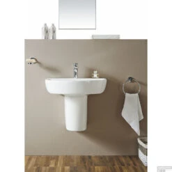 BWS Wastafel Fold Keramiek Wit (Exclusief Sifonkap) -Grohe Verkoopwinkel bws wastafel fold keramiek wit exclusief sifonkap sfeer