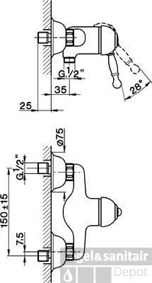 Cisal Arcana Royal Douchemengkraan AY0004412A RVS