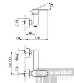 Cisal Roadster Douchemengkraan Mat Wit RR0004404Q -Grohe Verkoopwinkel cisal roadster douchemengkraan mat wit rr0004404q 1