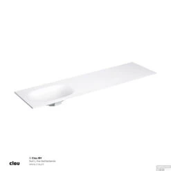 Clou Hammock Wastafelblad Enkele Waskom Links 180cm Compositie 23 Aluite Mat Wit