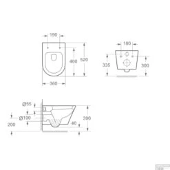 Grohe Rapid SL Toiletset Set12 Wiesbaden Vesta 52 Cm Met Grohe Arena Of Skate Drukplaat -Grohe Verkoopwinkel closetzitting wiesbaden vesta 52cm 32.3466 tech 10