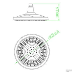 Douchekop Schutte Grenoble 22.5cm Chroom 5 Douchekop Schutte Grenoble 22.5cm Chroom -Grohe Verkoopwinkel douchekop schutte grenoble 22.5cm chroom tech