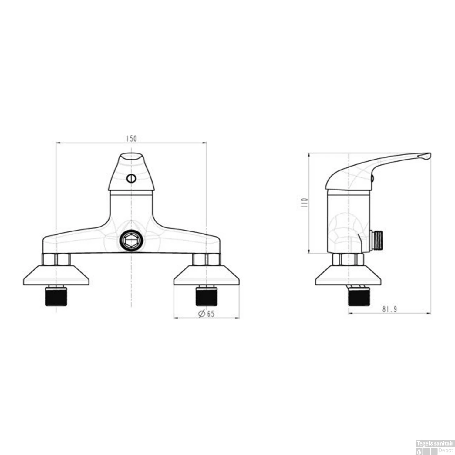 Douchekraan Schütte Athos Eéngreepsmengkraan Geluidloos Chroom 4 Douchekraan Schütte Athos Eéngreepsmengkraan Geluidloos Chroom - Afbeelding 2