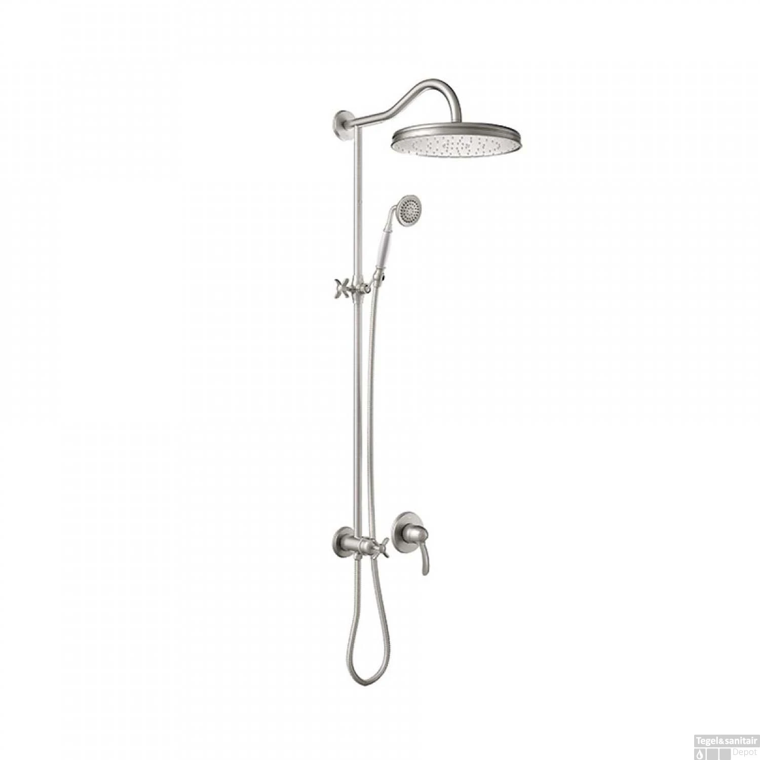 Douchekraanset Tres Clasic Inbouw Mengkraan RVS 3 Douchekraanset Tres Clasic Inbouw Mengkraan RVS