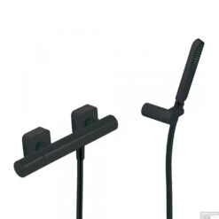 Douchemengkraan Tres Loft Met Handdouche 29.2x8 Cm Rond Mat Zwart