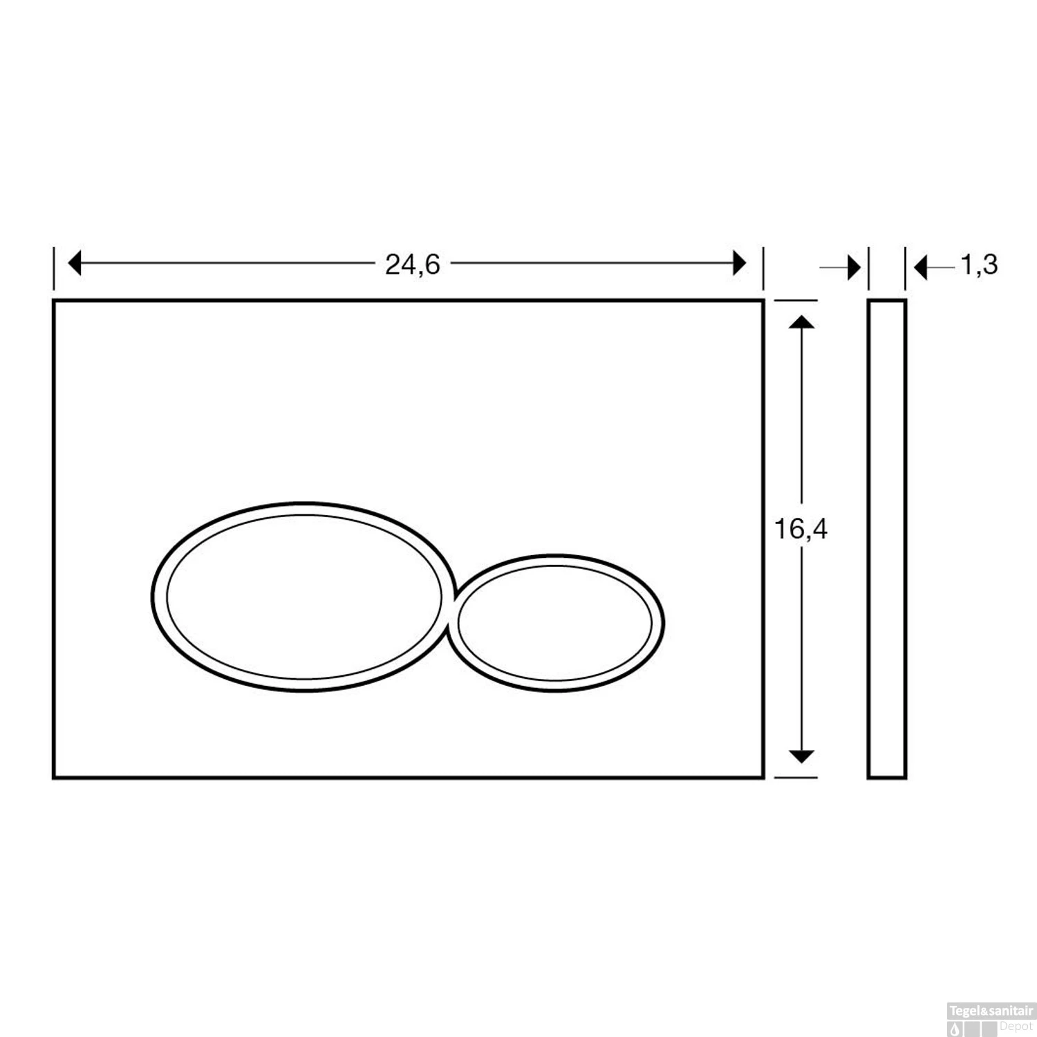 Geberit UP320 Toiletset Compleet | Inbouwreservoir | Civita Black Randloos Mat Zwart | Set 44 Met Drukplaat 5 Geberit UP320 Toiletset Compleet | Inbouwreservoir | Civita Black Randloos Mat Zwart | Set 44 Met Drukplaat - Afbeelding 3