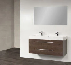 Wastafelblad Exclusive Line 120-1 Florence 'Trog' 2 Kraangaten -Grohe Verkoopwinkel dsc01186