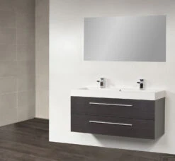 Wastafelblad Exclusive Line 120-1 Florence 'Trog' 2 Kraangaten -Grohe Verkoopwinkel dsc01187