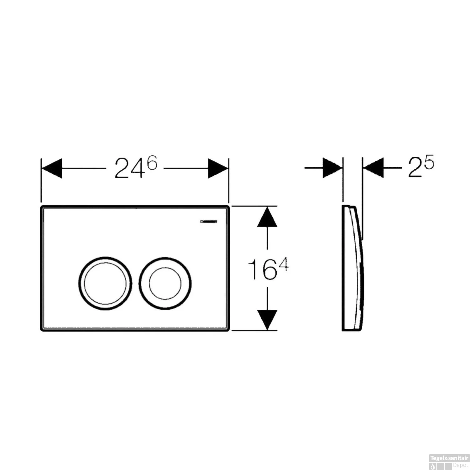 Geberit UP100 Toiletset Wandcloset Salenzi Civita Mat Grijs Met Delta 21 Drukplaat - Afbeelding 7