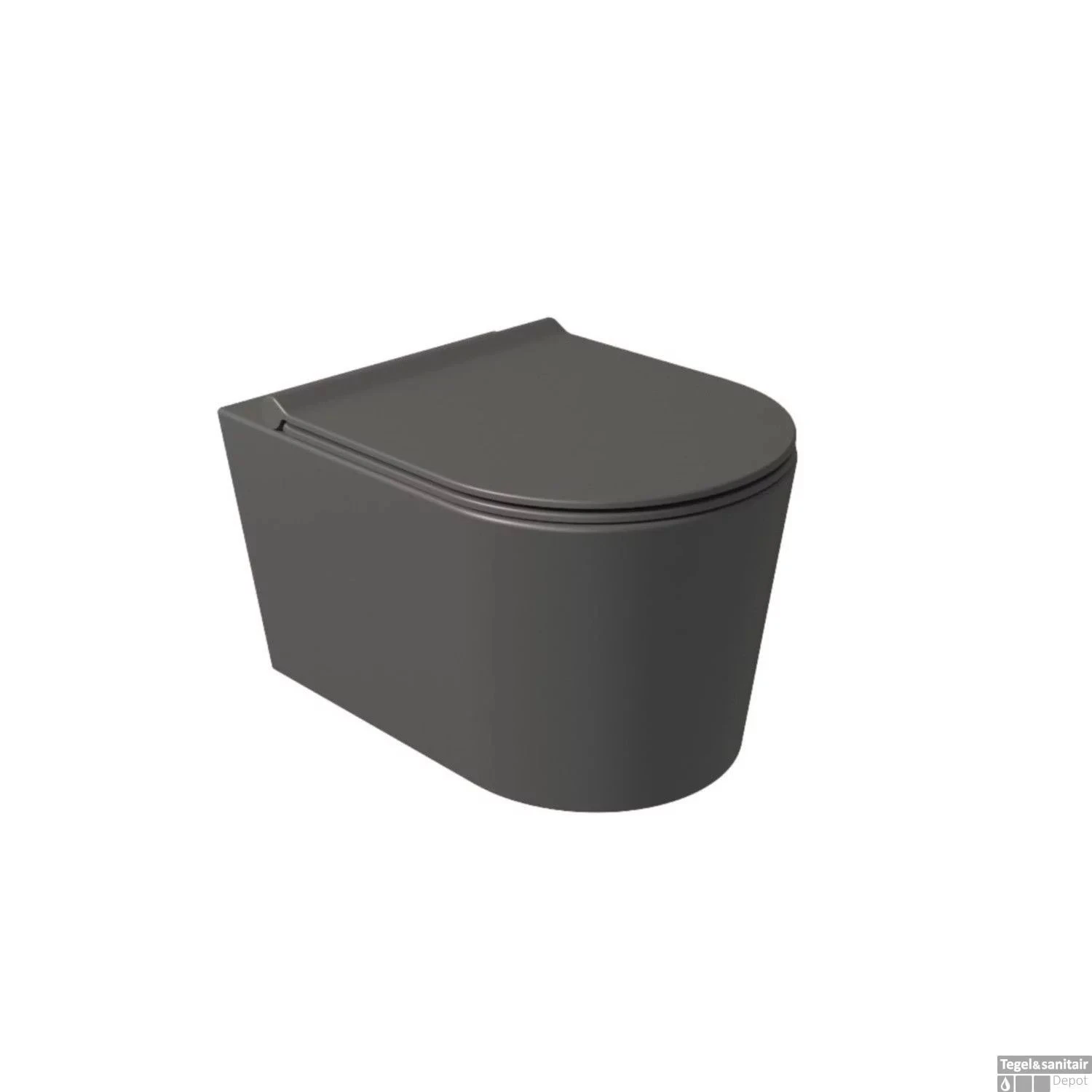 Geberit UP320 Toiletset Wandcloset Salenzi Civita Mat Antraciet Met Sigma 01 Drukplaat - Afbeelding 3