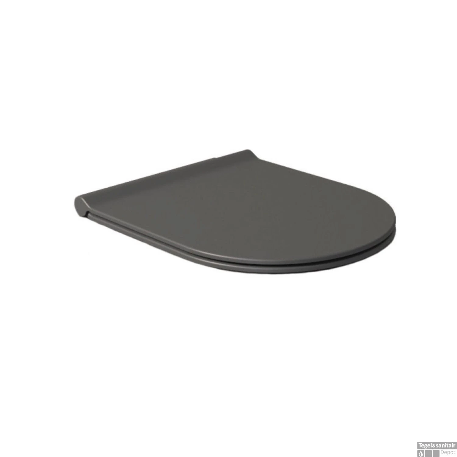 Geberit UP720 Toiletset Compleet | Inbouwreservoir | Salenzi Civita Mat Antraciet | Met Drukplaat - Afbeelding 4