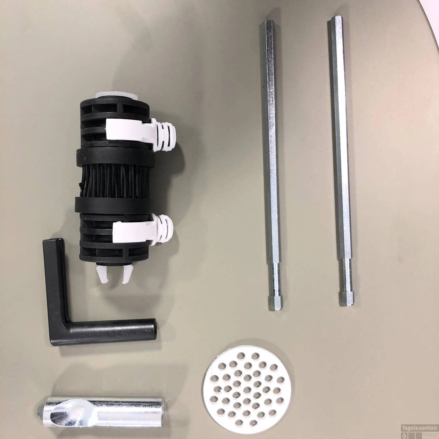 Geberit UP720 Toiletset Compleet | Inbouwreservoir | Salenzi Civita Mat Antraciet | Met Drukplaat - Afbeelding 7