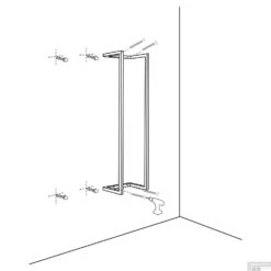 Handdoekenrek Differnz 95x25x20 Cm Wit -Grohe Verkoopwinkel handdoekenrek differnz 95x25x20 cm wit detail