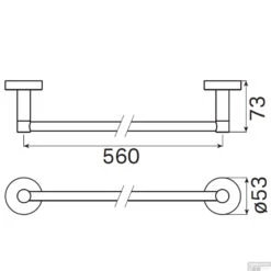 Handdoekhouder Haceka Kosmos Enkel 61 Cm Geborsteld Grafiet -Grohe Verkoopwinkel handdoekhouder haceka kosmos enkel 61 cm geborsteld grafiet tec