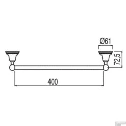 Handdoekhouder Tres Retro 40 Cm Oud Messing -Grohe Verkoopwinkel handdoekhouder tres retro 40 cm oud messing tech