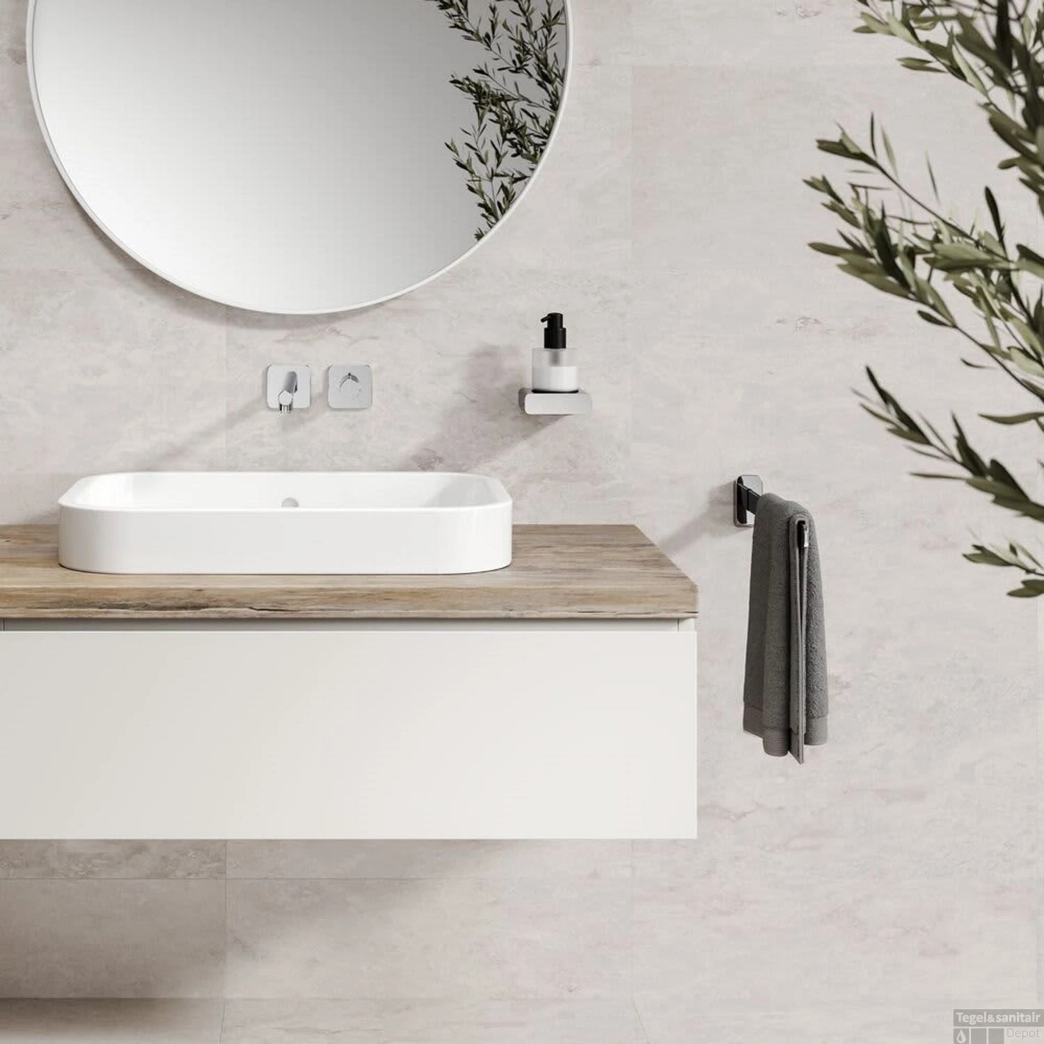 Handdoekrek Geesa Shift 1 Arm Chroom 5 Handdoekrek Geesa Shift 1 Arm Chroom - Afbeelding 3