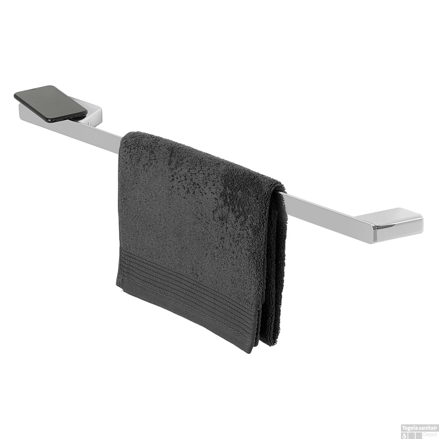 Handdoekrek Met Planchet Geesa Shift Chroom 5 Handdoekrek Met Planchet Geesa Shift Chroom - Afbeelding 3