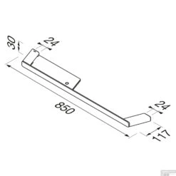 Handdoekrek Met Planchet Geesa Shift Zwart Met Transparant Glas -Grohe Verkoopwinkel handdoekrek met planchet geesa shift zwart met transparant glas tech