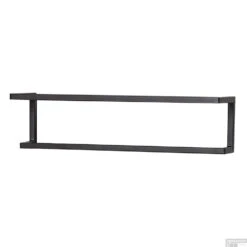 Handdoekrek Sealskin Carré 48x12x7cm Dubbel Mat Zwart -Grohe Verkoopwinkel handdoekrek sealskin carr 48x12x7cm dubbel mat zwart detail2