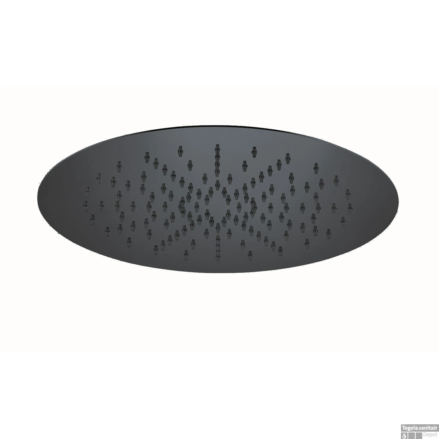 Hoofddouche Belleza Bagno ClipOn Inbouw Regendouche Rond 34 Cm Grafiet