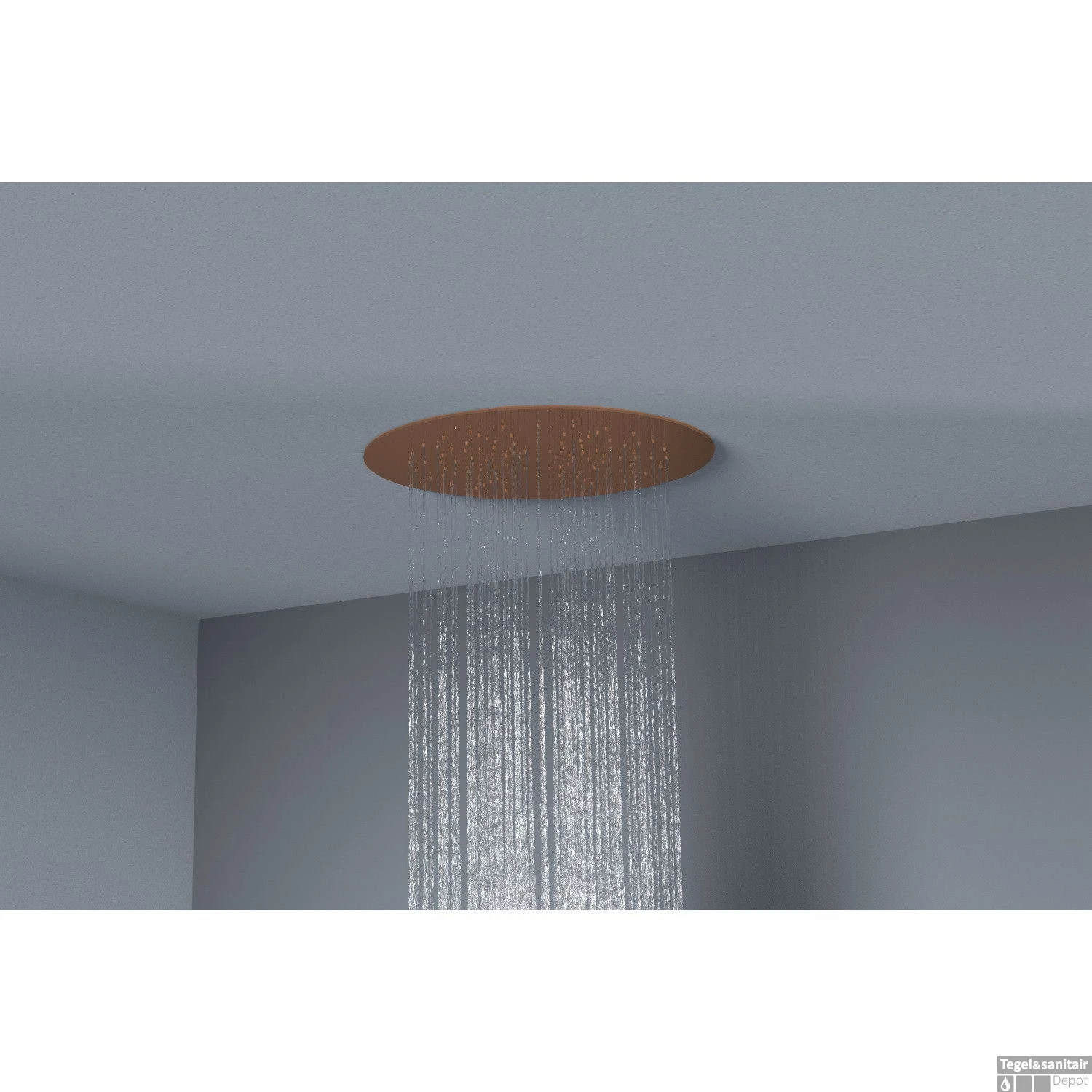 Hoofddouche Belleza Bagno ClipOn Inbouw Regendouche Rond 34 Cm Rose Goud 4 Hoofddouche Belleza Bagno ClipOn Inbouw Regendouche Rond 34 Cm Rose Goud - Afbeelding 2