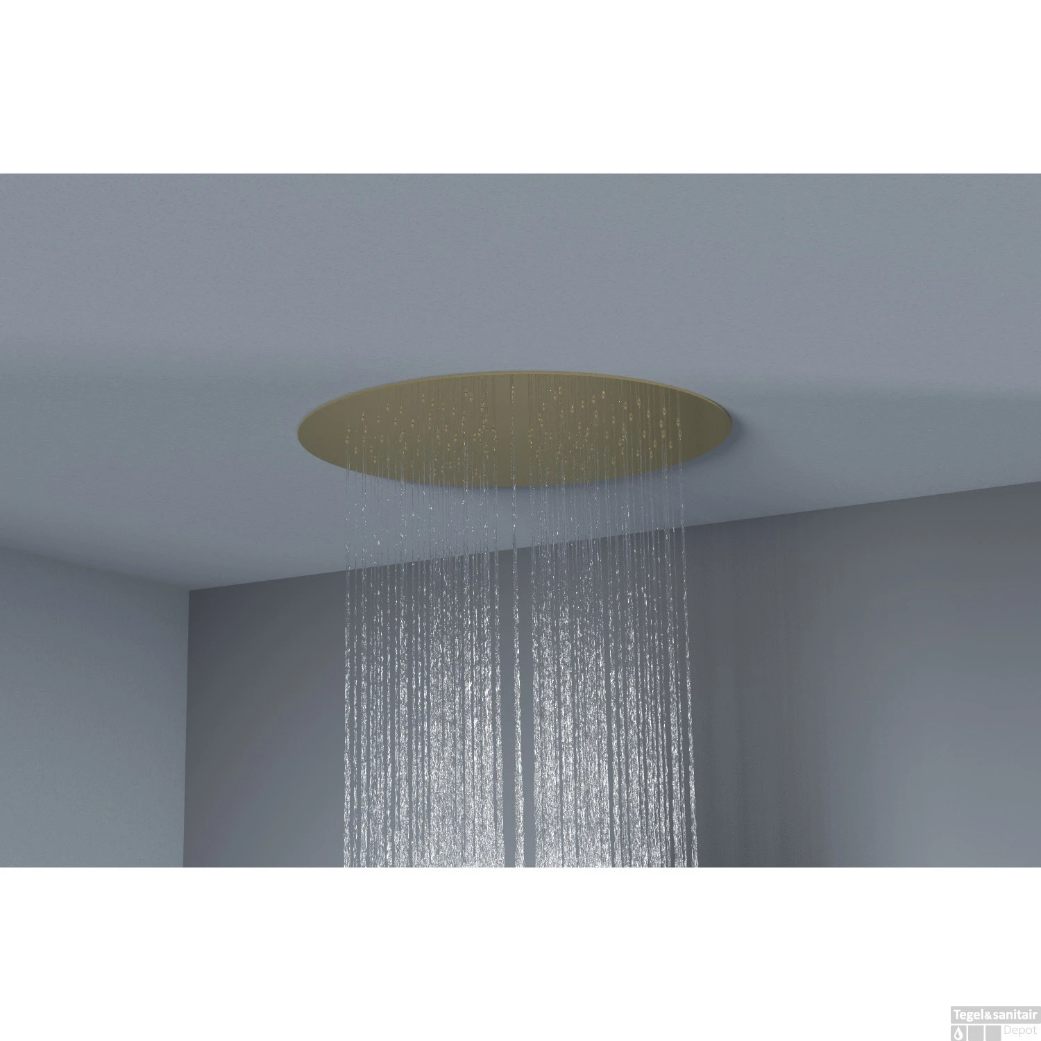 Hoofddouche Belleza Bagno ClipOn Inbouw Regendouche Rond 44 Cm Goud 3 Hoofddouche Belleza Bagno ClipOn Inbouw Regendouche Rond 44 Cm Goud