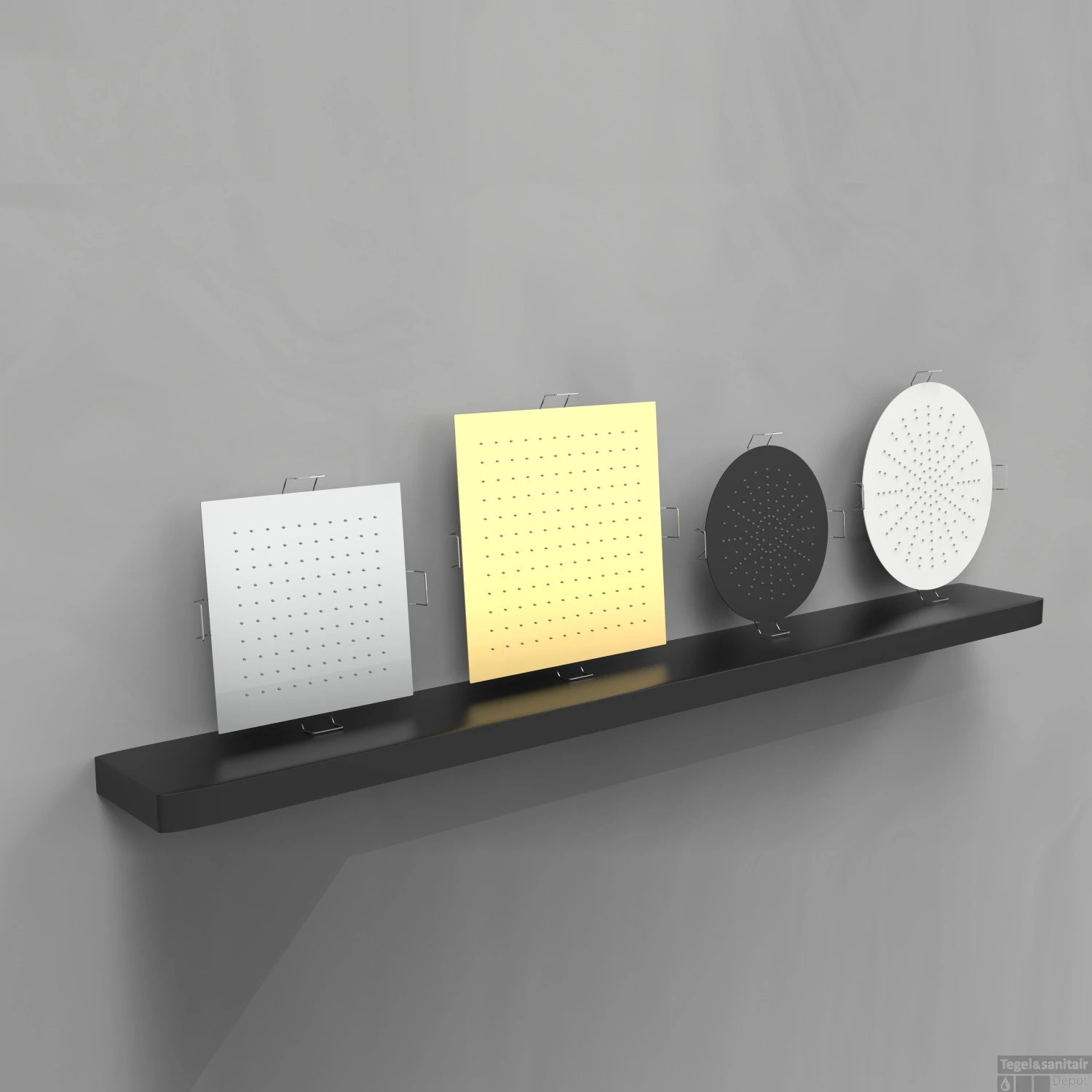 Hoofddouche Belleza Bagno ClipOn Inbouw Regendouche Vierkant 34x34 Cm RVS 4 Hoofddouche Belleza Bagno ClipOn Inbouw Regendouche Vierkant 34x34 Cm RVS - Afbeelding 2