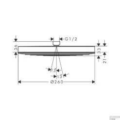 Hoofddouche HansGrohe Pulsify S 260 1 Jet EcoSmart Zonder Wandaansluiting Chroom 7 Hoofddouche HansGrohe Pulsify S 260 1 Jet EcoSmart Zonder Wandaansluiting Chroom -Grohe Verkoopwinkel hoofddouche hansgrohe pulsify s 260 1 jet ecosmart tech