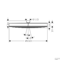 Hoofddouche HansGrohe Pulsify S 260 1 Jet Zonder Wandaansluiting Mat Zwart -Grohe Verkoopwinkel hoofddouche hansgrohe pulsify s 260 1 jet tech 1