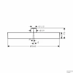 Hoofddouche Plafond HansGrohe Rainfinity PowderRain 360 1jet Chroom -Grohe Verkoopwinkel hoofddouche plafond hansgrohe rainfinity powderrain 360 1jet tech