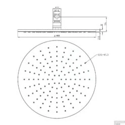 Hoofddouche Rond Wiesbaden 40x40 Cm Mat Zwart -Grohe Verkoopwinkel hoofddouche rond wiesbaden 40x40 cm zwart tech29.2814 1