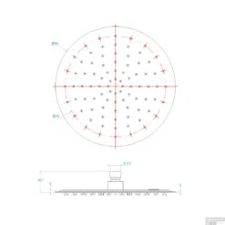 Hoofddouche Salenzi Giro Ultra Dun 25cm Mat Zwart -Grohe Verkoopwinkel hoofddouche salenzi giro ultra dun 25cm mat zwart tech