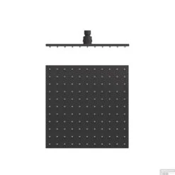 Hoofddouche Tres Plafonduitloop 30x30 Cm Mat Zwart
